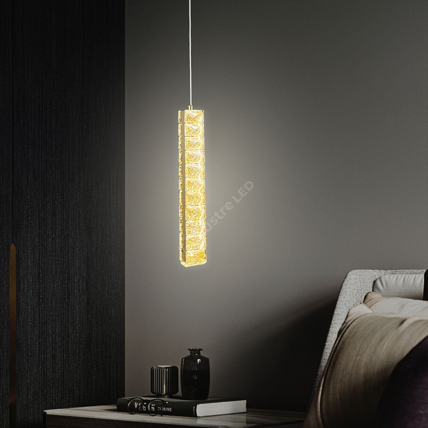 Pendul LED Luxury Crystal Vianore Gold
