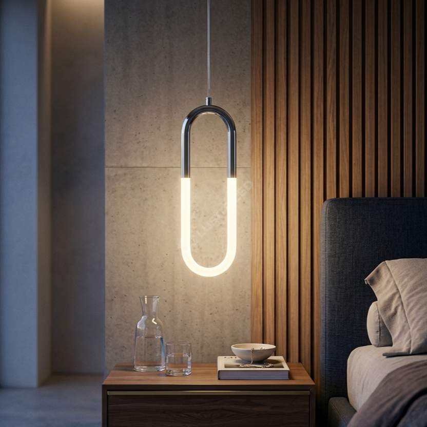 Pendul LED Mono HALO Chrome 4500K Echivalent 100W