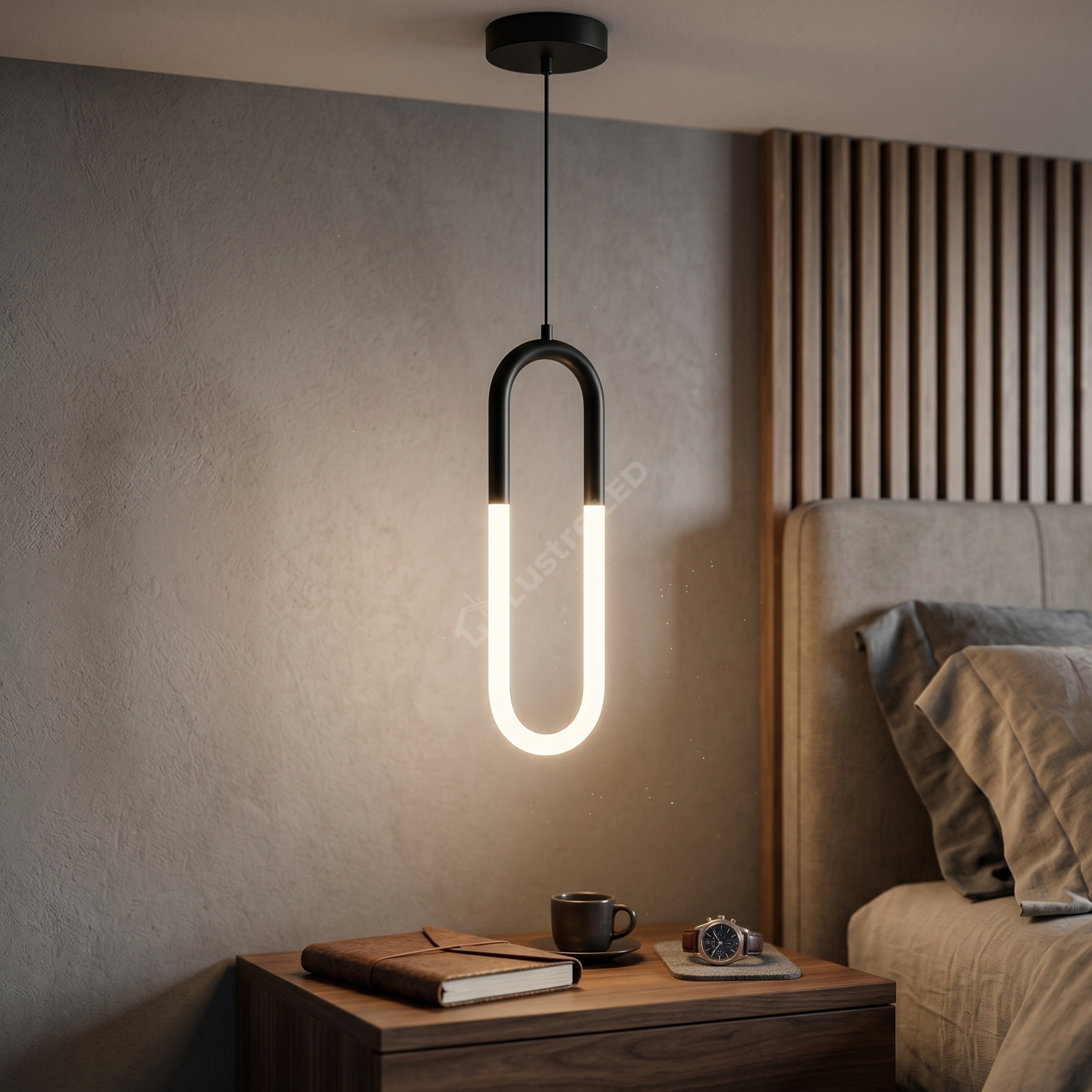 Pendul LED Mono HALO Black 4500K Echivalent 100W