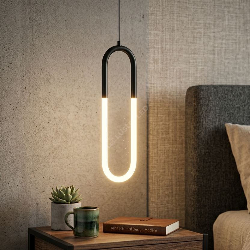 Pendul LED Mono HALO Black 4500K Echivalent 100W