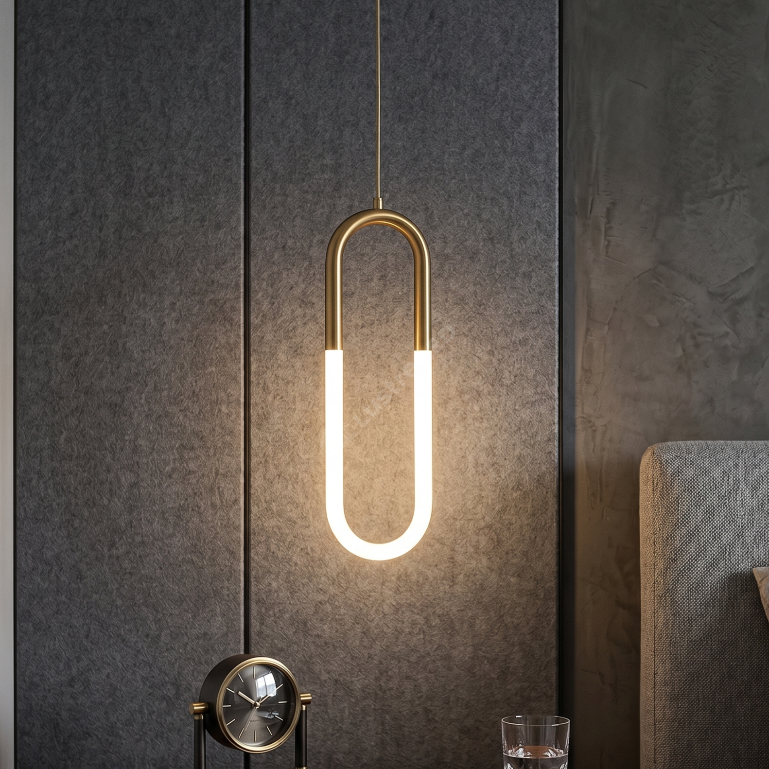 Pendul LED Mono HALO Gold 4500K Echivalent 100W