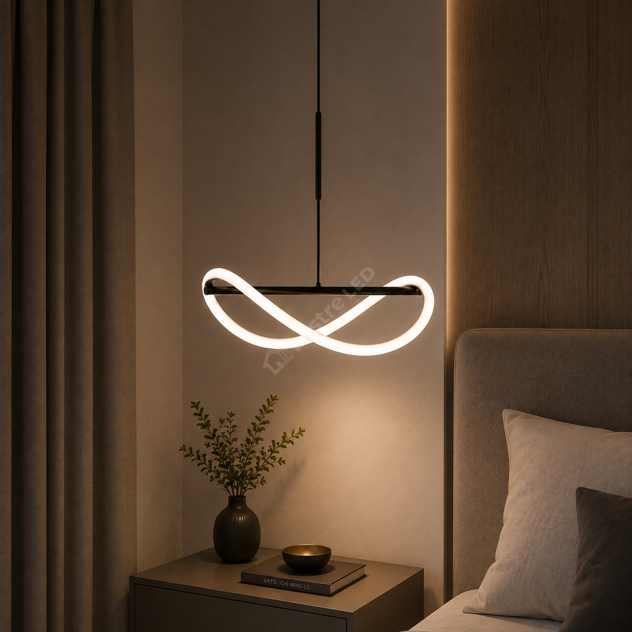 Pendul LED Premium SERENA Rope Echivalent 200W