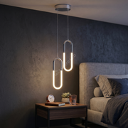 Pendul LED Twin HALO Chrome 4500K Echivalent 200W