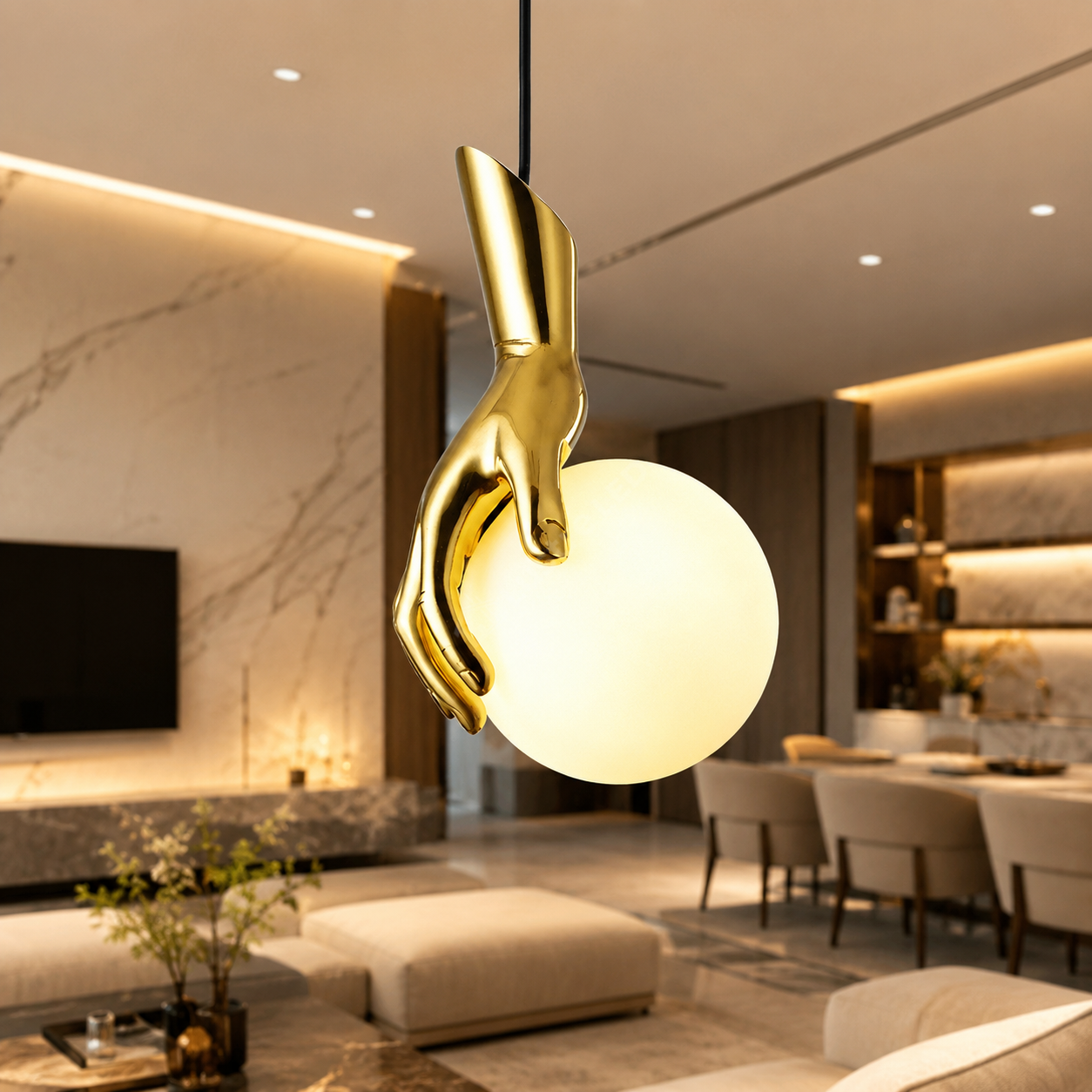 Pendul Luxury Golden Hand