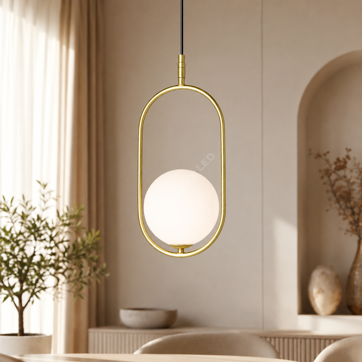 Pendul Nordic Half Moon Gold