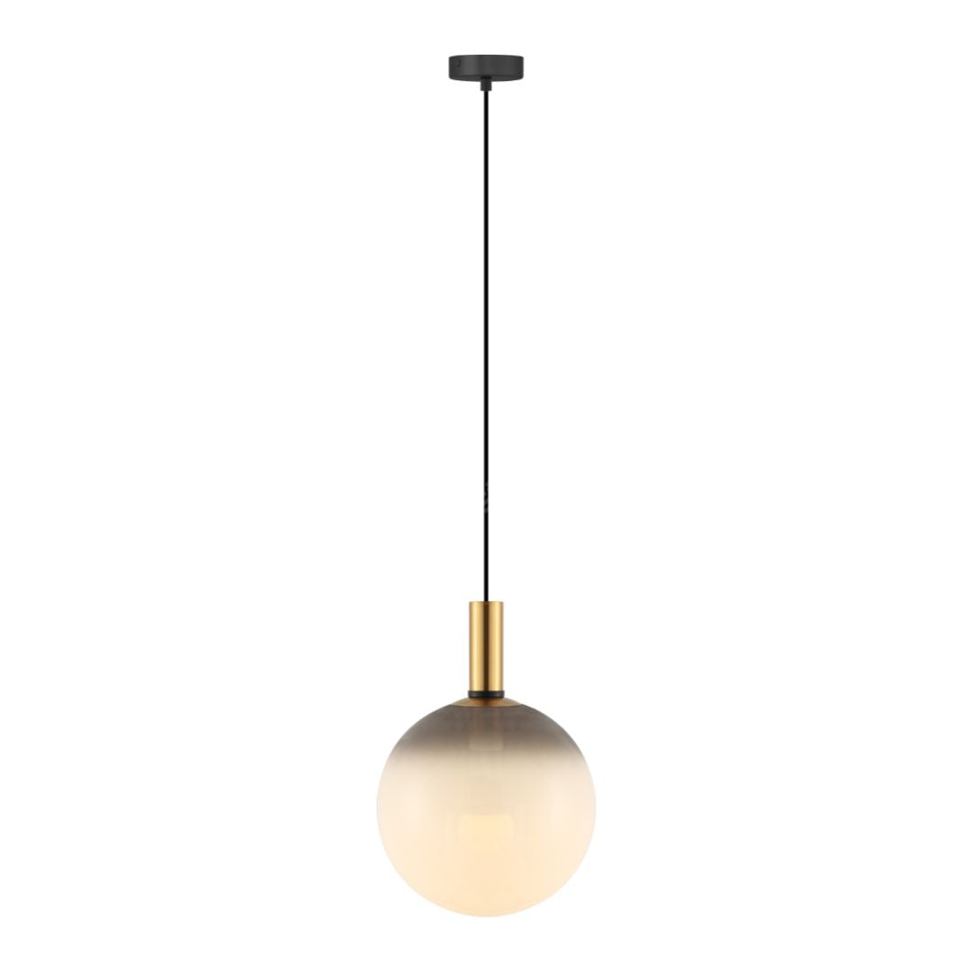 Pendul NUA Gold Black cu Abajur 1xE27 30CM