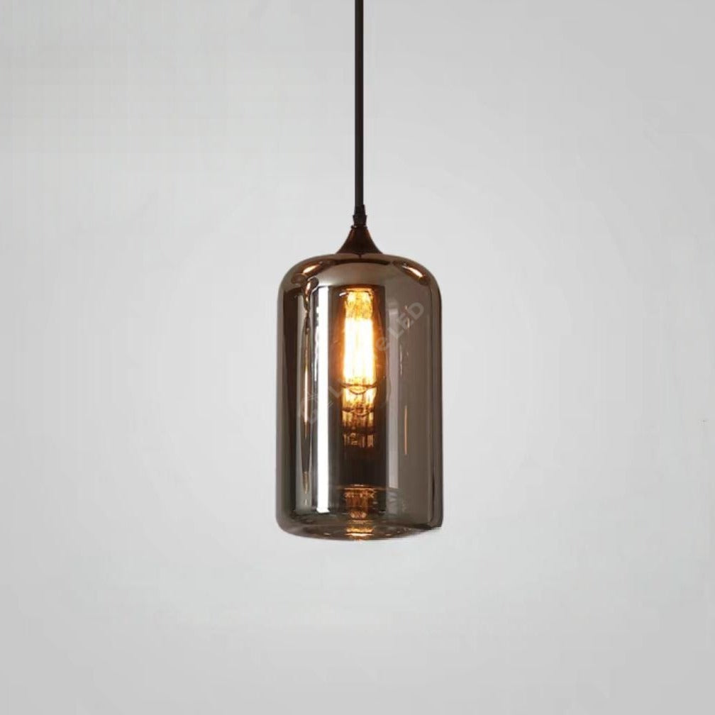 Pendul VERA 3 Black Abajur Fumuriu 1xE27