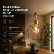 Pendul Vintage CARLTON Copper Eglo Ø31CM