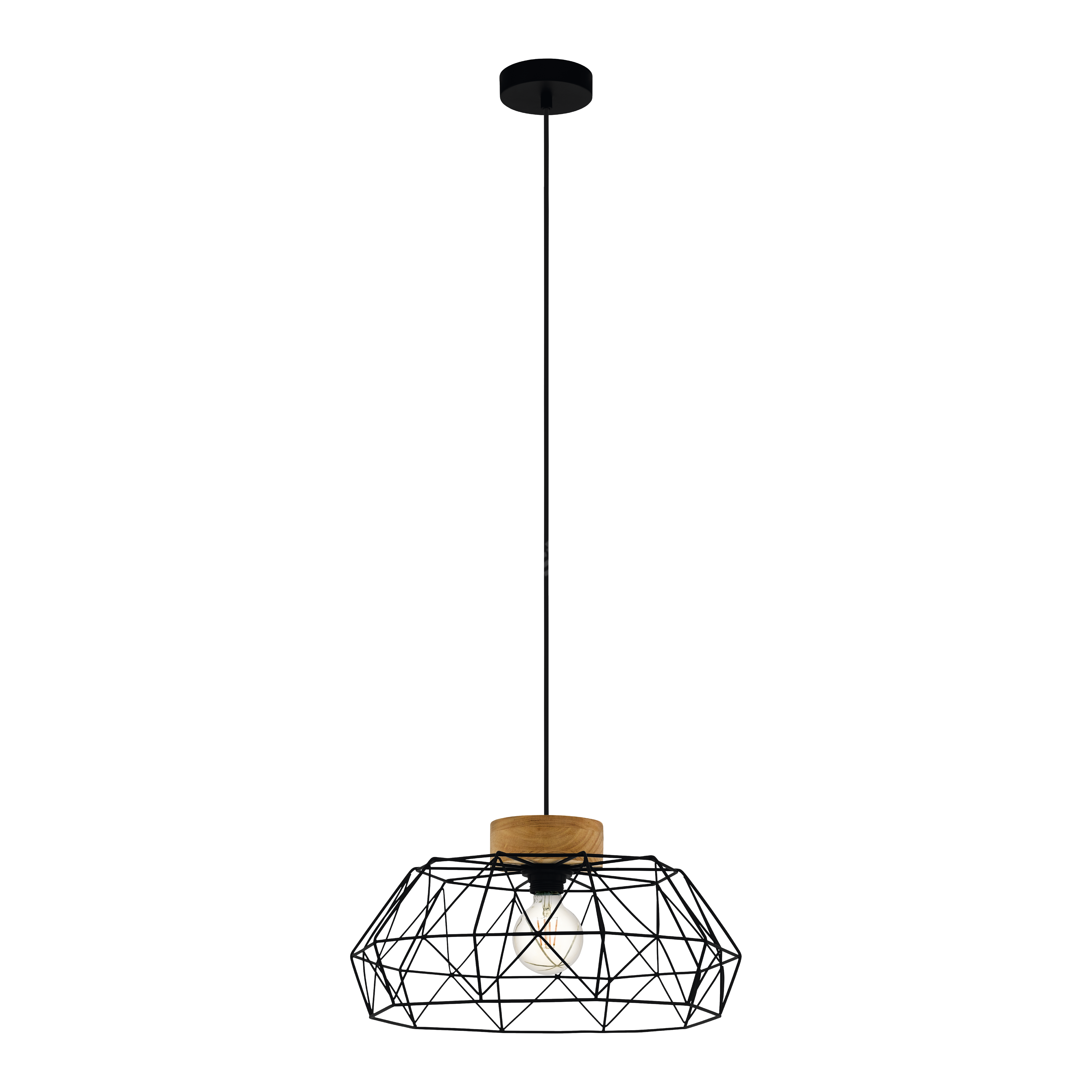 Pendul PADSTOW Black & Brown 110CM Eglo NEAGRA / ABAJUR Lighting Fixtures