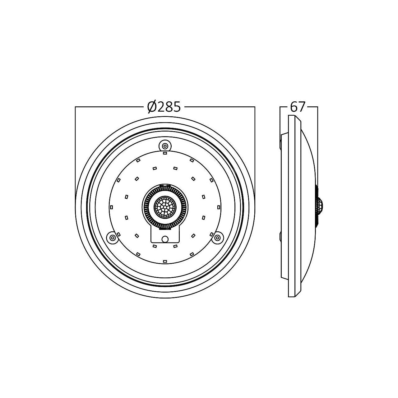 Plafoniera LED 20W Senzor Miscare 1500lm CCT
