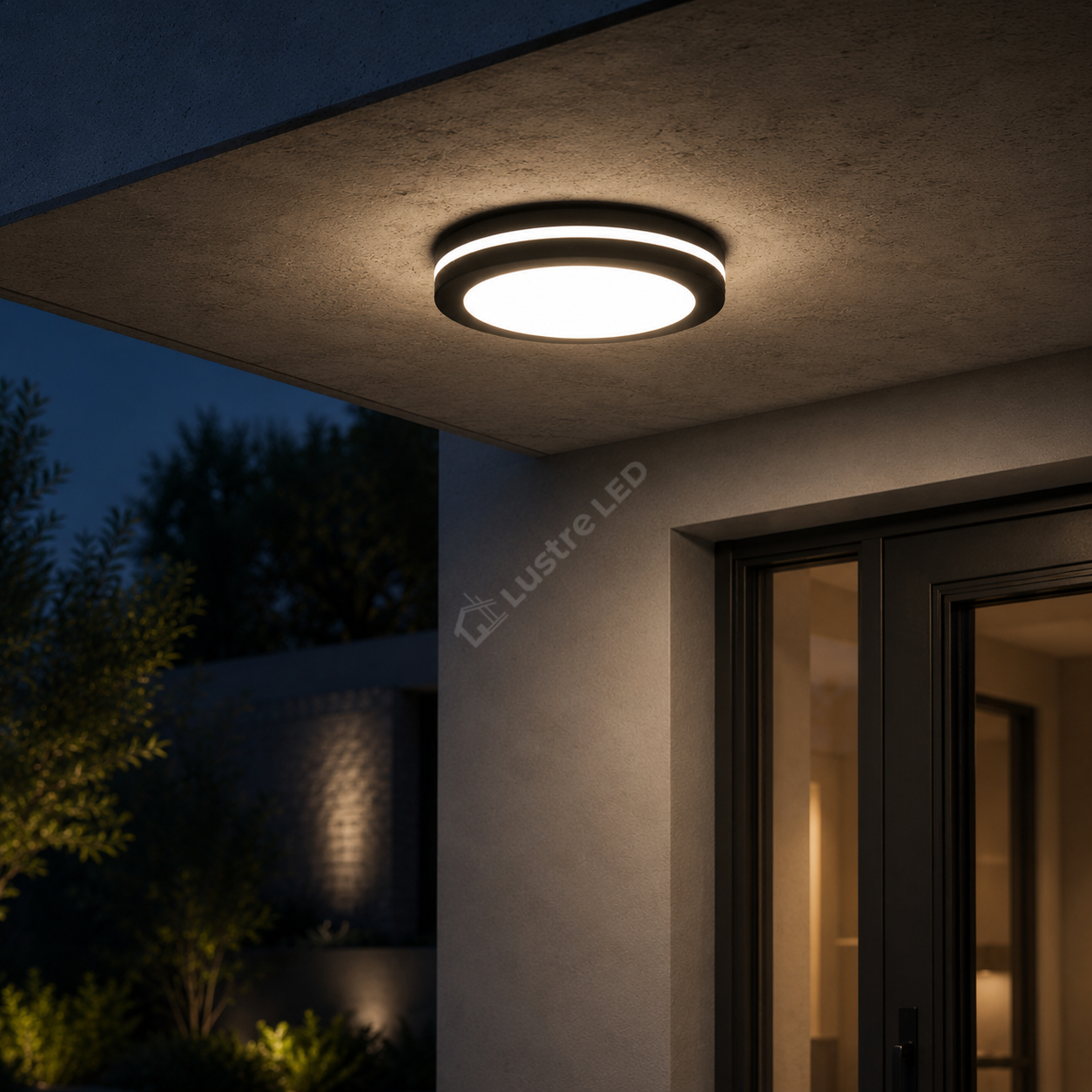 Plafoniera LED 40W 30cm IP44 Miraq Black Exterior