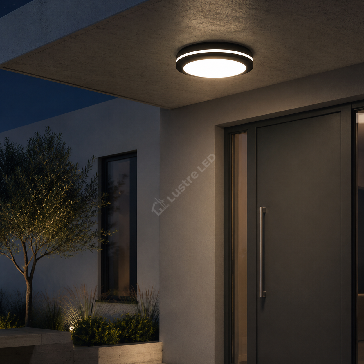 Plafoniera LED 40W 30cm IP44 Miraq Black Exterior