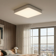 Plafoniera LED Alba 36W BLADE Patrata Echivalent 400W Dimabila 3 Lumini din Buton