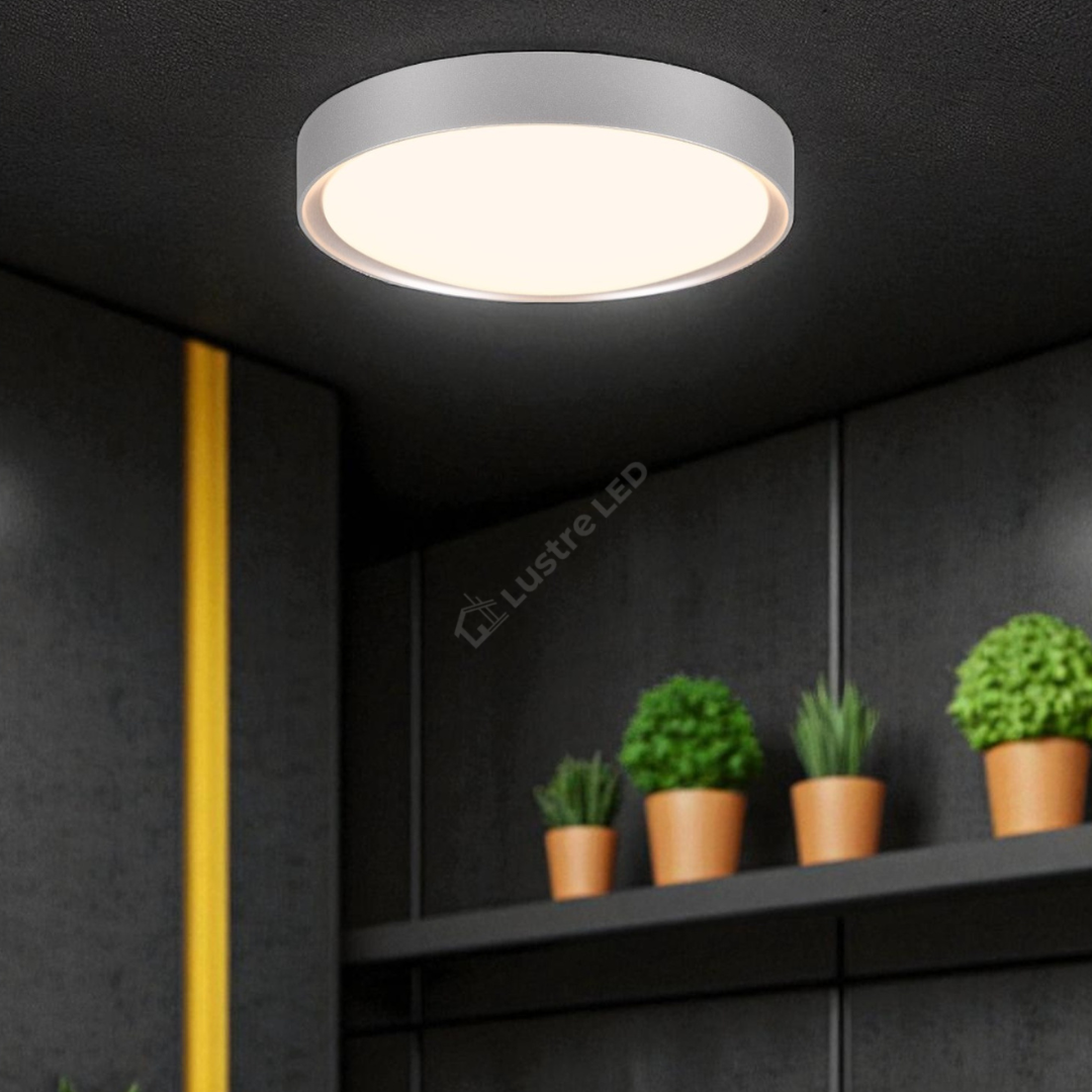 Lustra LED CLARIMO White ALBA / 33CM / MINIMALIST DESIGN Lighting Fixtures