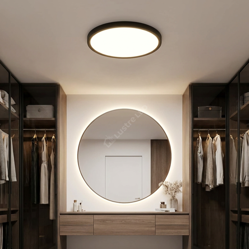Plafoniera LED Baie JADE Black IP40 20W 23cm 1980 lm 5 Lumini din buton