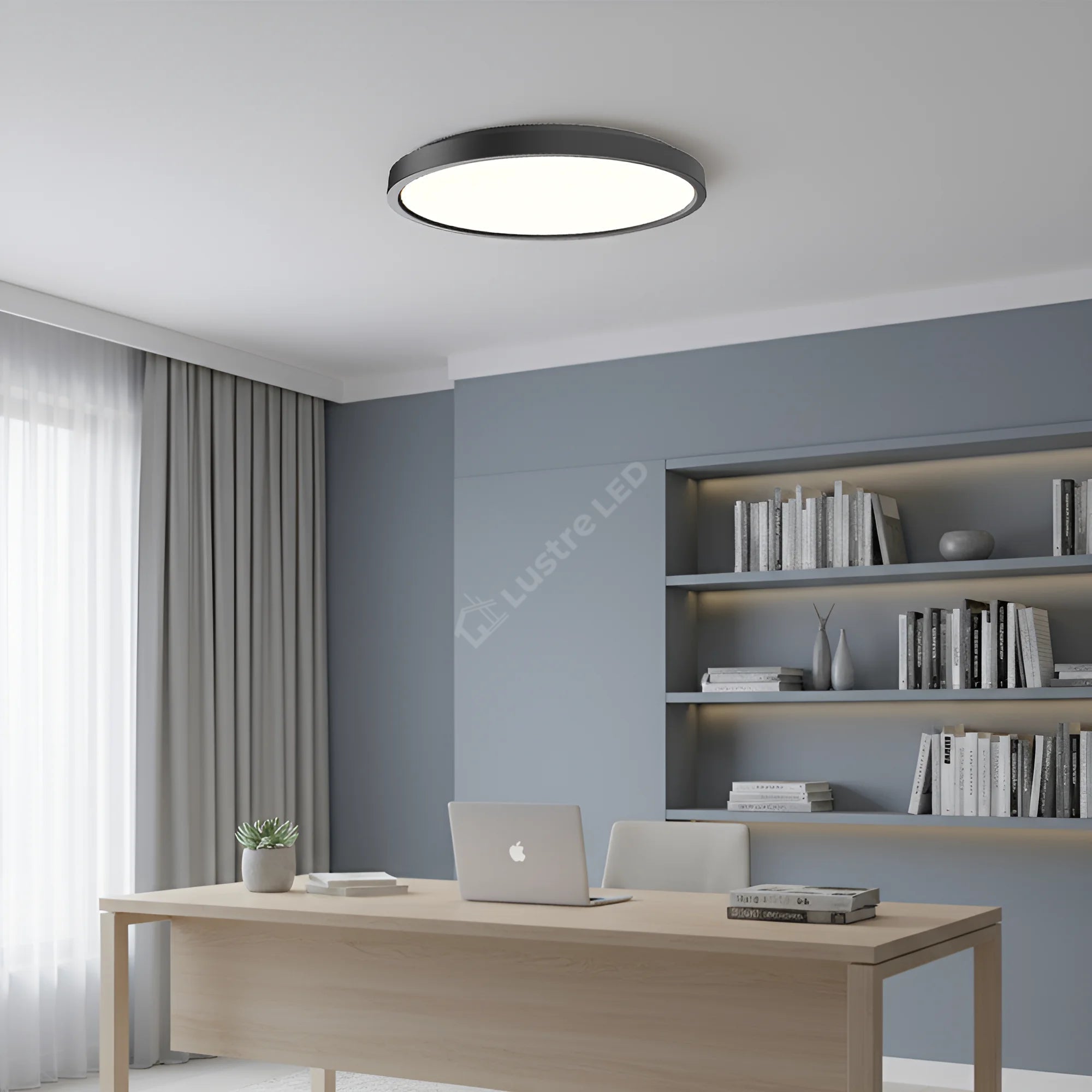 Plafoniera LED Baie JADE Black IP40 20W 23cm 1980 lm 5 Lumini din buton