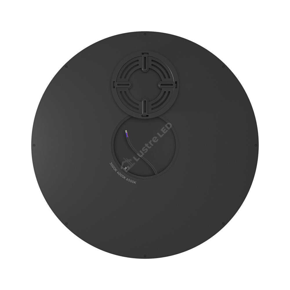 Plafoniera LED Baie JADE Black IP40 45W 50cm 5240 lm 3 Lumini din buton