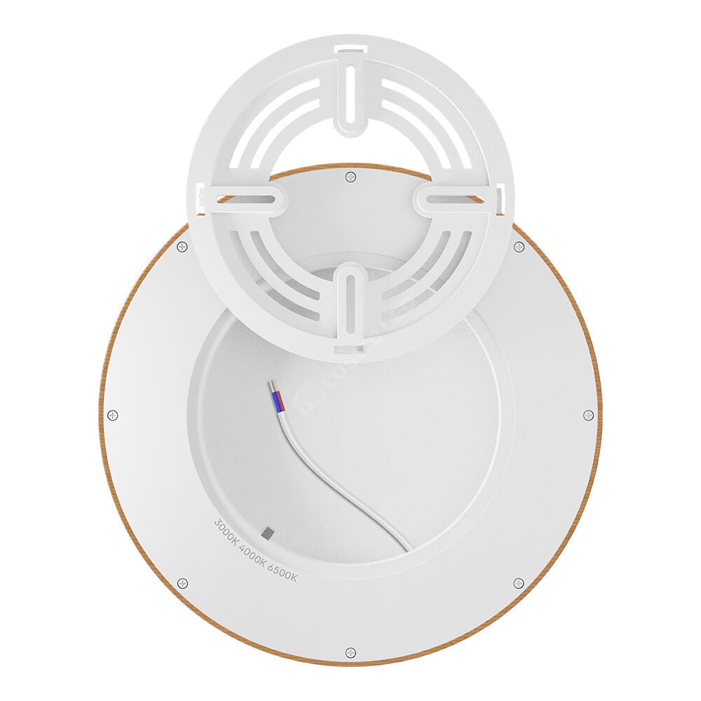 Plafoniera LED Baie JADE Lemn Maro IP40 20W 23cm 1980 lm 3 Lumini din buton