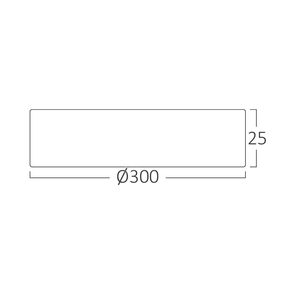Plafoniera LED Baie JADE Lemn Maro IP40 26W 30cm 2640 lm 3 Lumini din buton