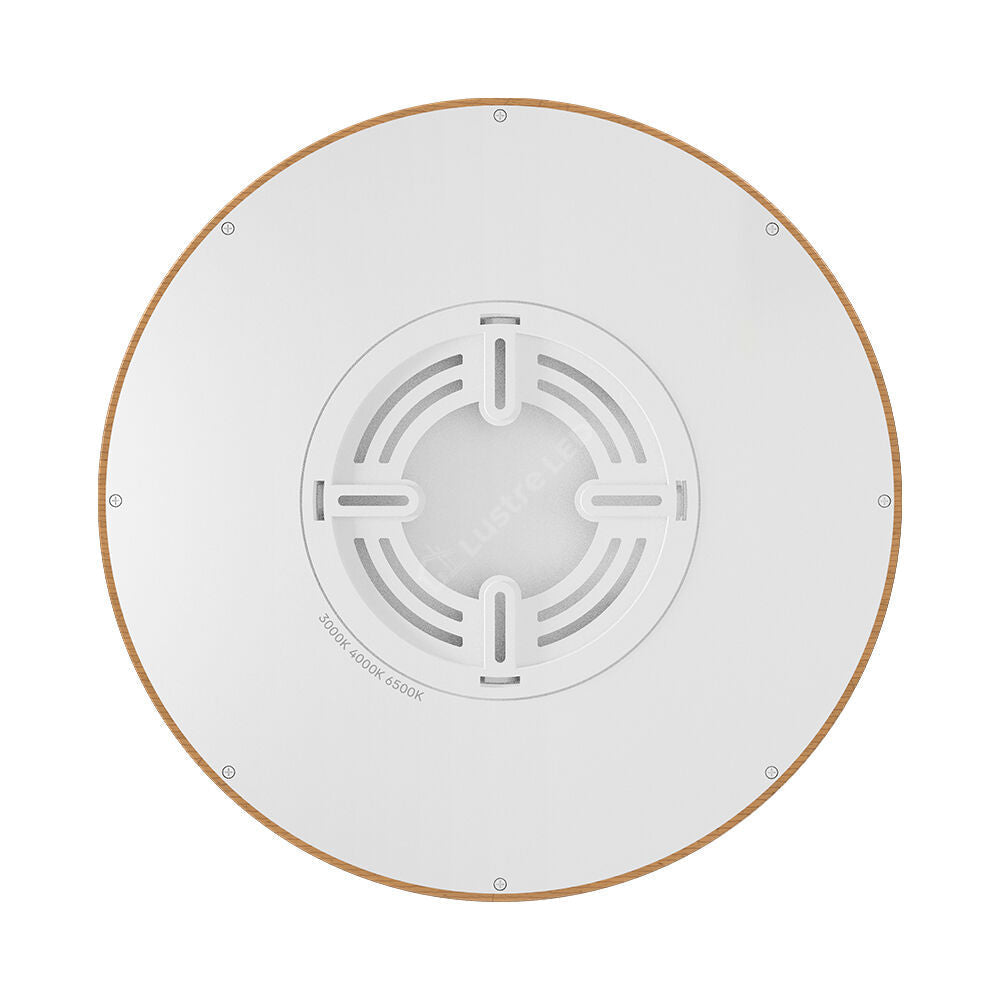 Plafoniera LED Baie JADE Lemn Maro IP40 26W 30cm 2640 lm 3 Lumini din buton