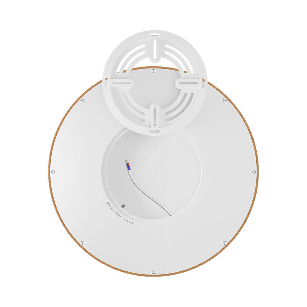 Plafoniera LED Baie JADE Lemn Maro IP40 26W 30cm 2640 lm 3 Lumini din buton