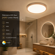 Plafoniera LED Baie JADE Lemn Maro IP40 45W 50cm 5240 lm 3 Lumini din buton
