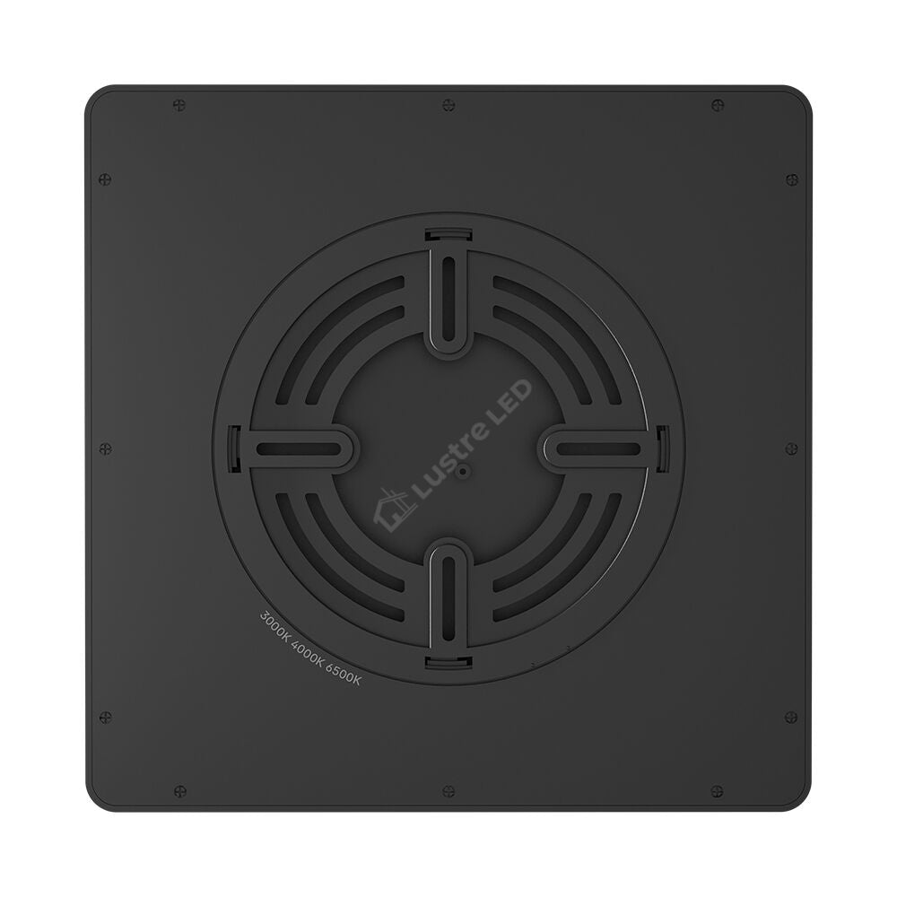 Plafoniera LED Baie JADE Square Black IP40 20W 23cm 1980 lm 3 Lumini din buton