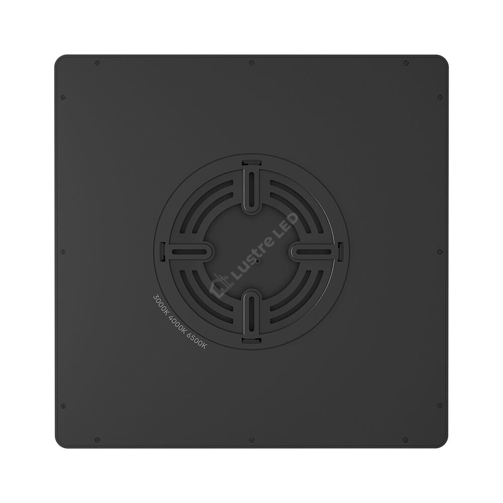 Plafoniera LED Baie JADE Square Black IP40 26W 30cm 2640 lm 3 Lumini din buton