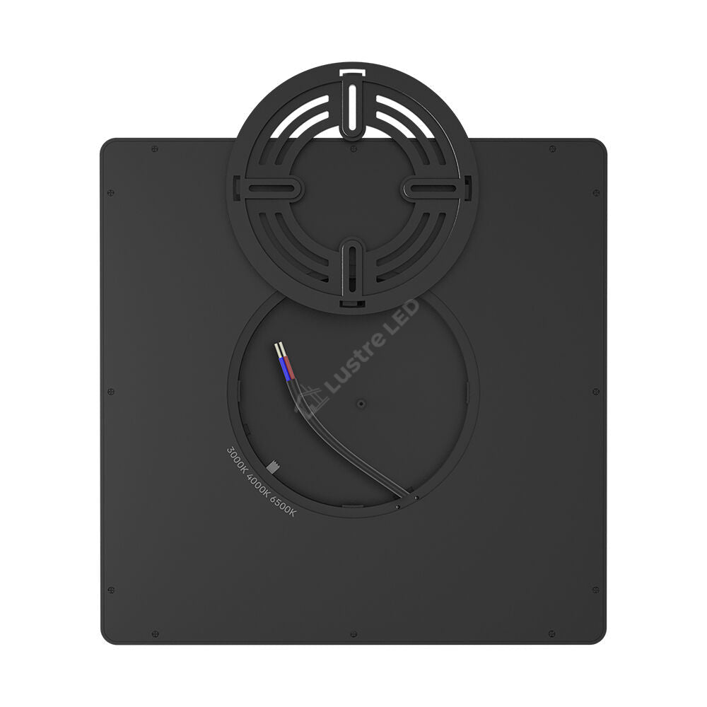 Plafoniera LED Baie JADE Square Black IP40 26W 30cm 2640 lm 3 Lumini din buton