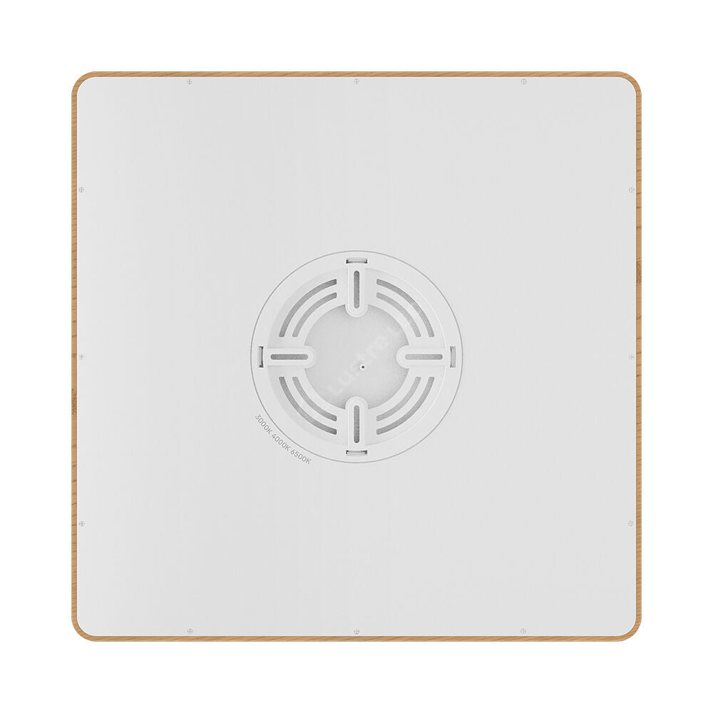 Plafoniera LED Baie JADE Square Lemn Maro IP40 36W 40cm 3960 lm 3 Lumini din buton