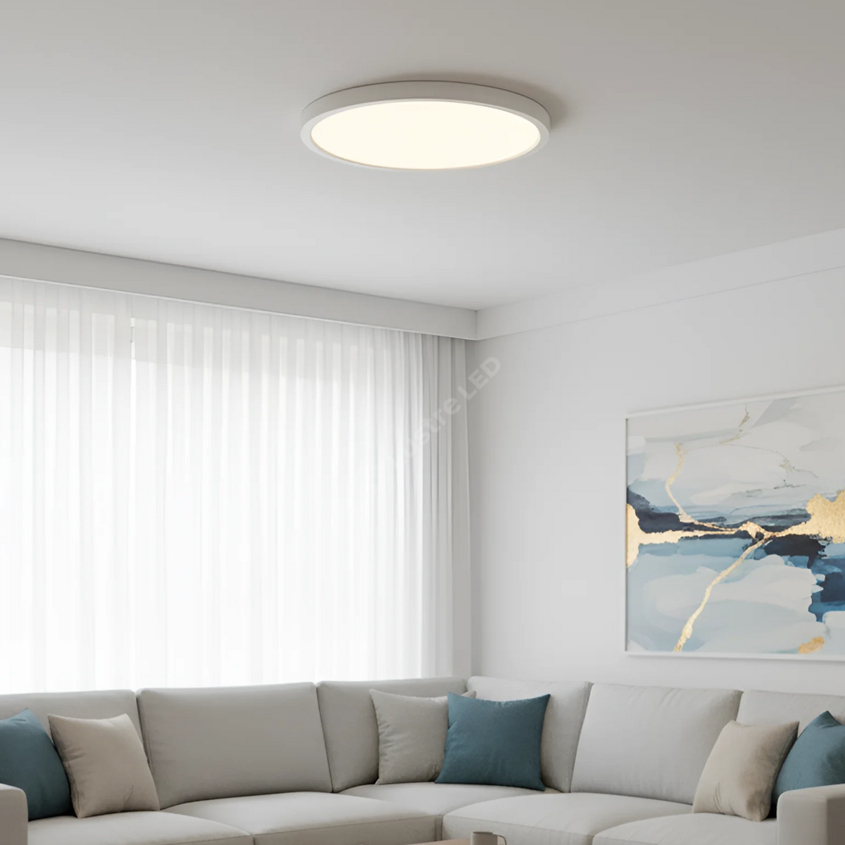 Plafoniera LED 20W Rotunda Jade White IP40 Echivalent 150W Ø23CM