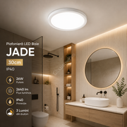 Plafoniera LED Baie JADE White IP40 26W 30cm 2640 lm 3 Lumini din buton