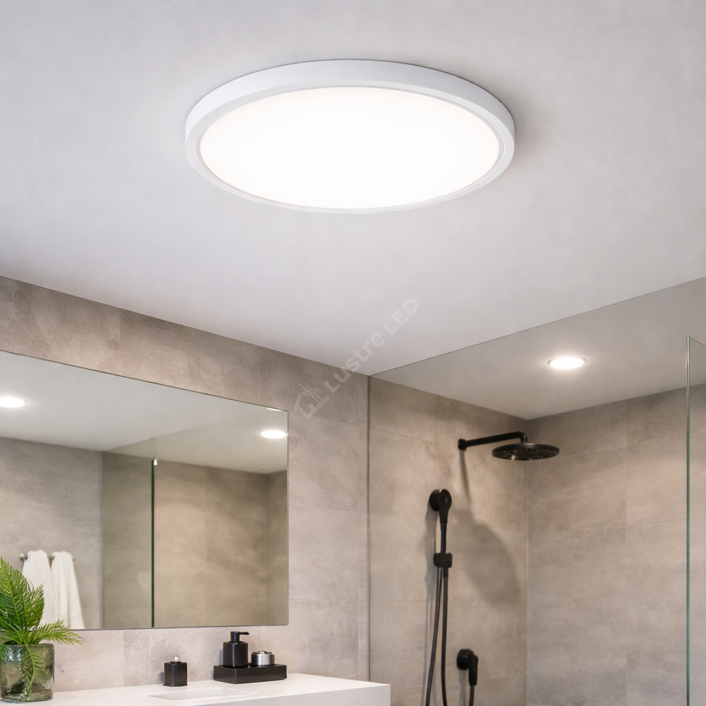 Plafoniera LED Baie JADE White IP40 45W 50cm 5240 lm 3 Lumini din buton