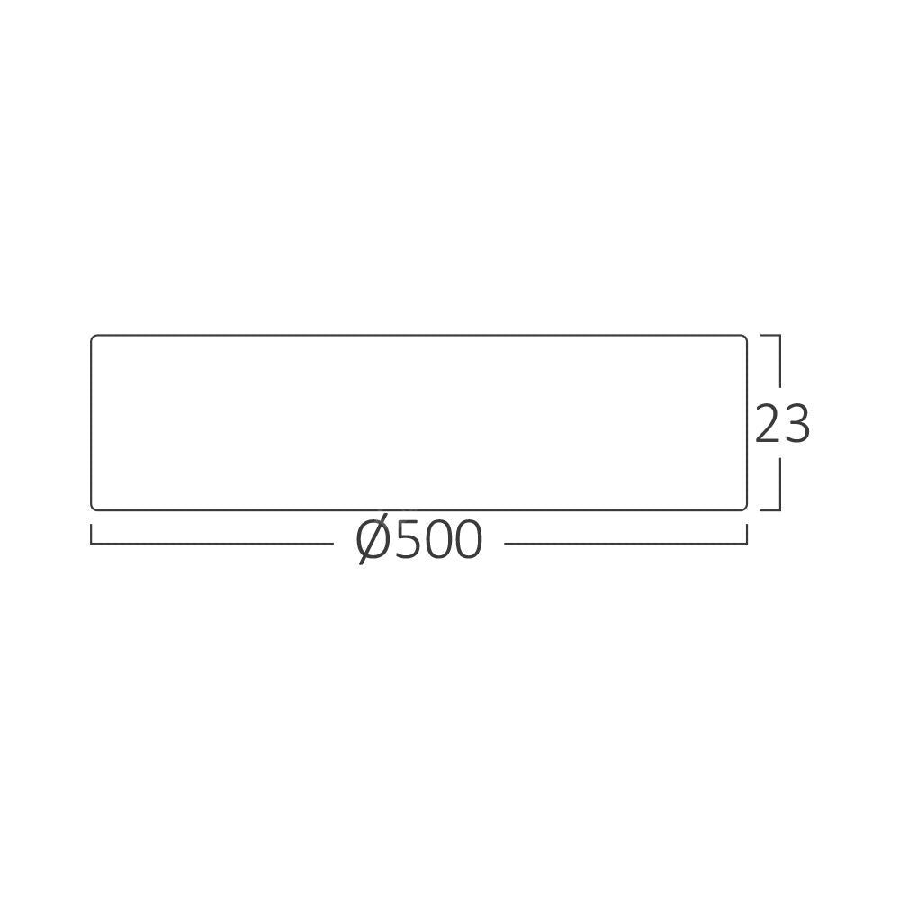 Plafoniera LED Baie JADE White IP40 45W 50cm 5240 lm 3 Lumini din buton