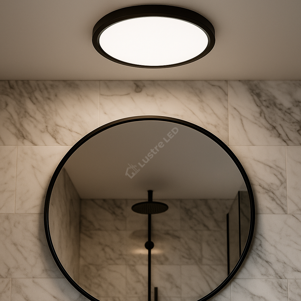 Plafoniera LED Baie Zetta 20W 23cm IP40 3 Lumini Black Echivalent 160W led ceiling light