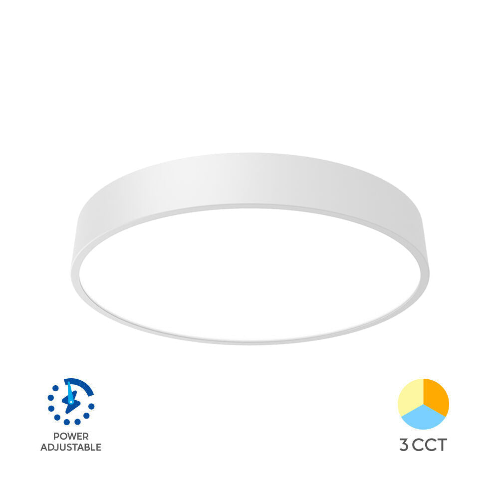 Plafoniera LED Blade Round White 40cm, 4350lm, CCT, Dimabila