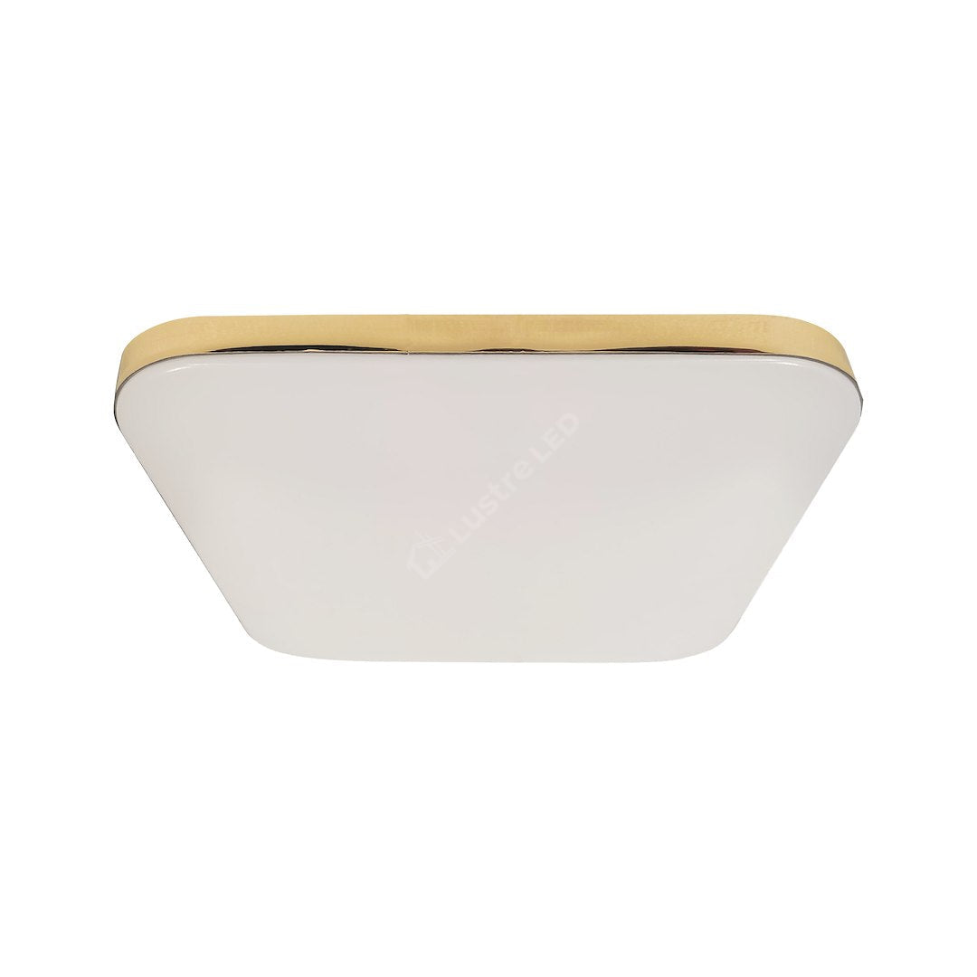 Plafonieră LED cu Senzor Nemo Patrata Gold 33x33CM Echivalent 150W IP44