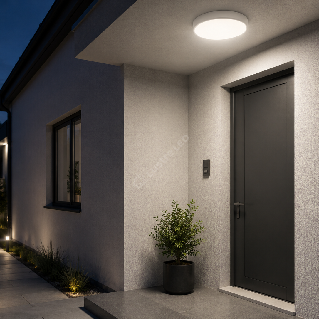 Plafoniera LED Dimabila 20W 2000lm 28cm 5-CCT IP54 cu Senzor