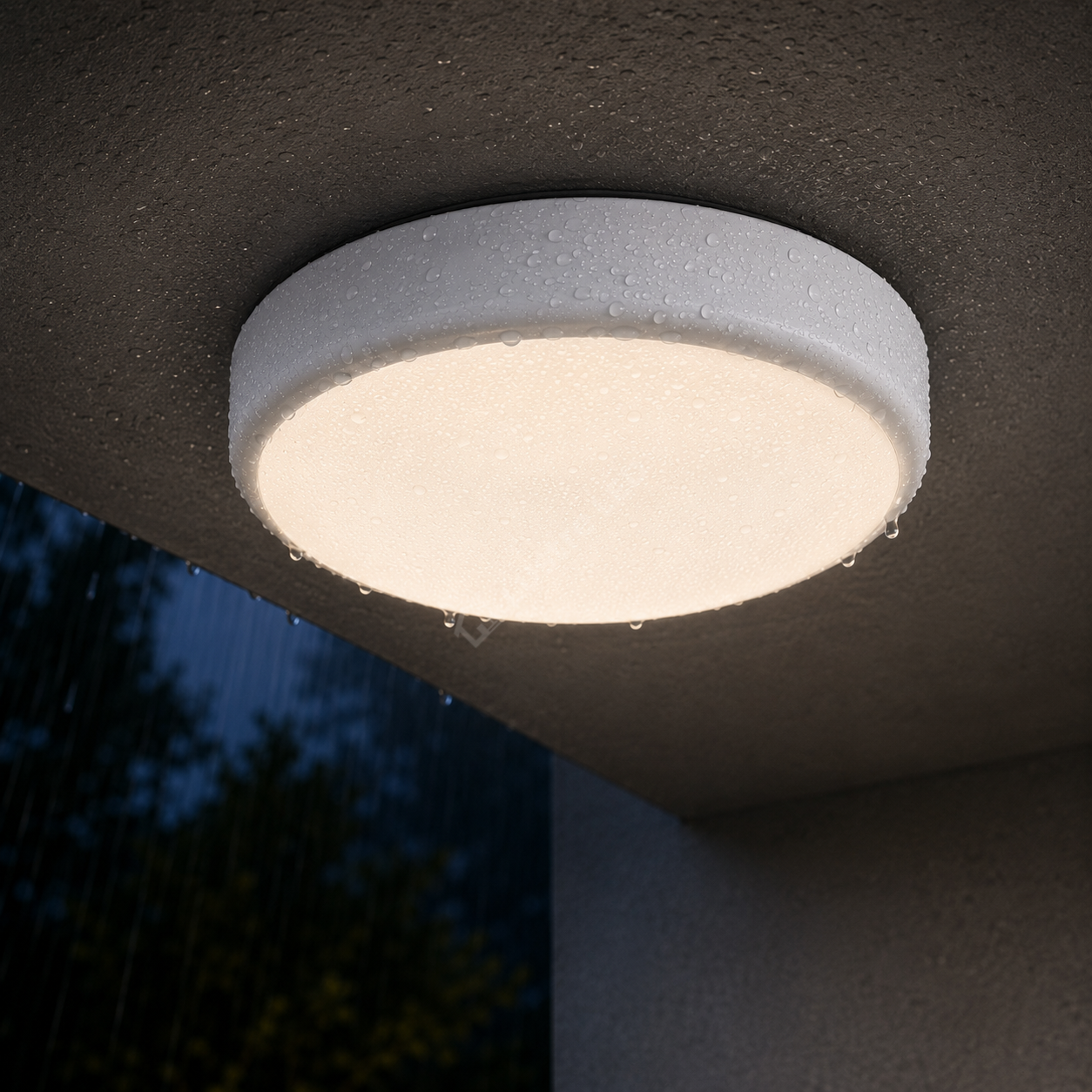 Plafoniera LED Dimabila 20W 2000lm 28cm 5-CCT IP54 cu Senzor