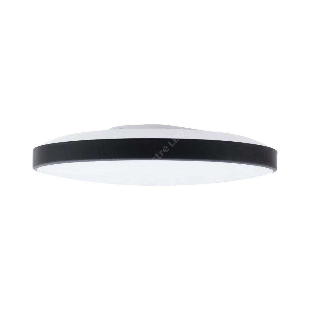 Plafoniera LED Exterior DARS Black 18W 4000K 25CM Echivalent 100W