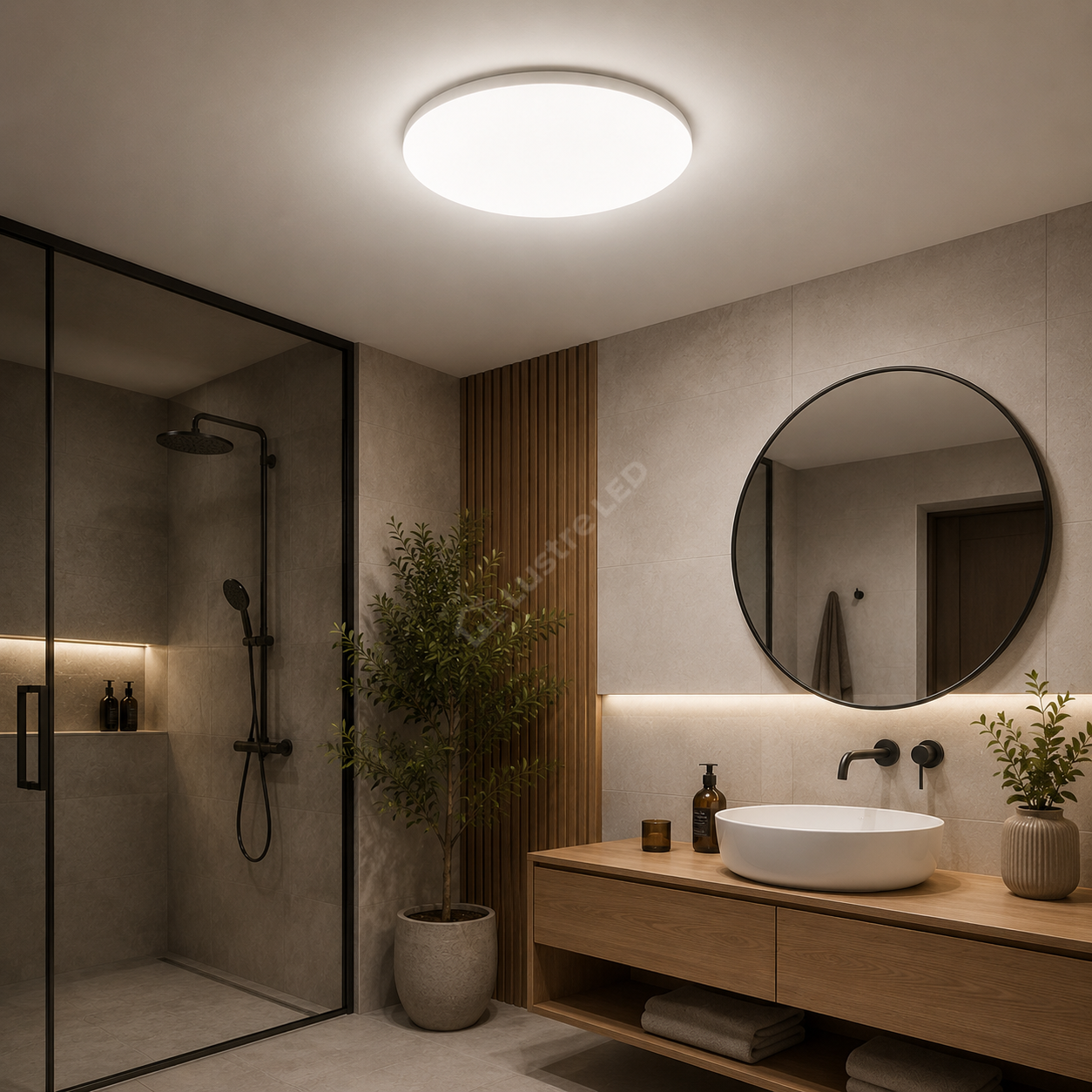 Plafoniera LED Frameless Rotund 20W, 1980lm, 4000K IP44 26cm