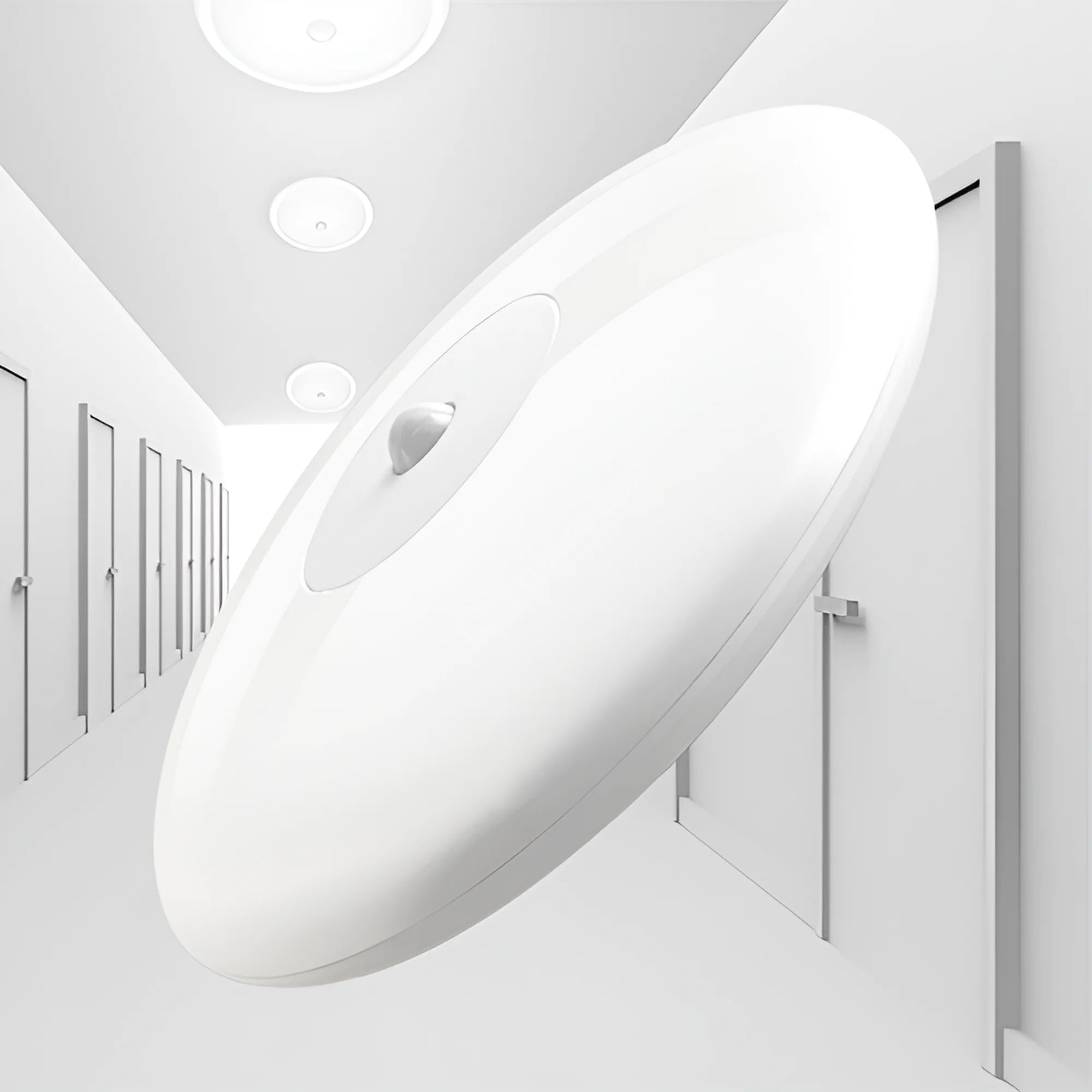 Plafoniera LED JADE 18W Senzor Miscare 3000K IP44 Echivalent 180W