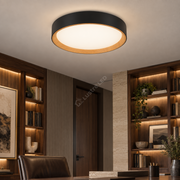Plafoniera LED Light Wood Rotunda Ø40CM Echivalent 400W Telecomanda