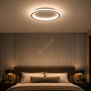 Plafoniera LED MIA Black 40cm 1920lm Dimabila Telecomanda