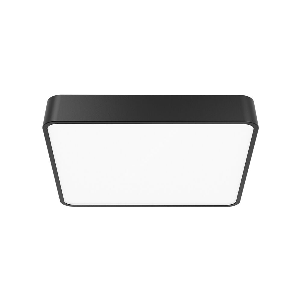 Plafoniera LED Neagra 36W BLADE Patrata Echivalent 400W Dimabila 3 Lumini din Buton