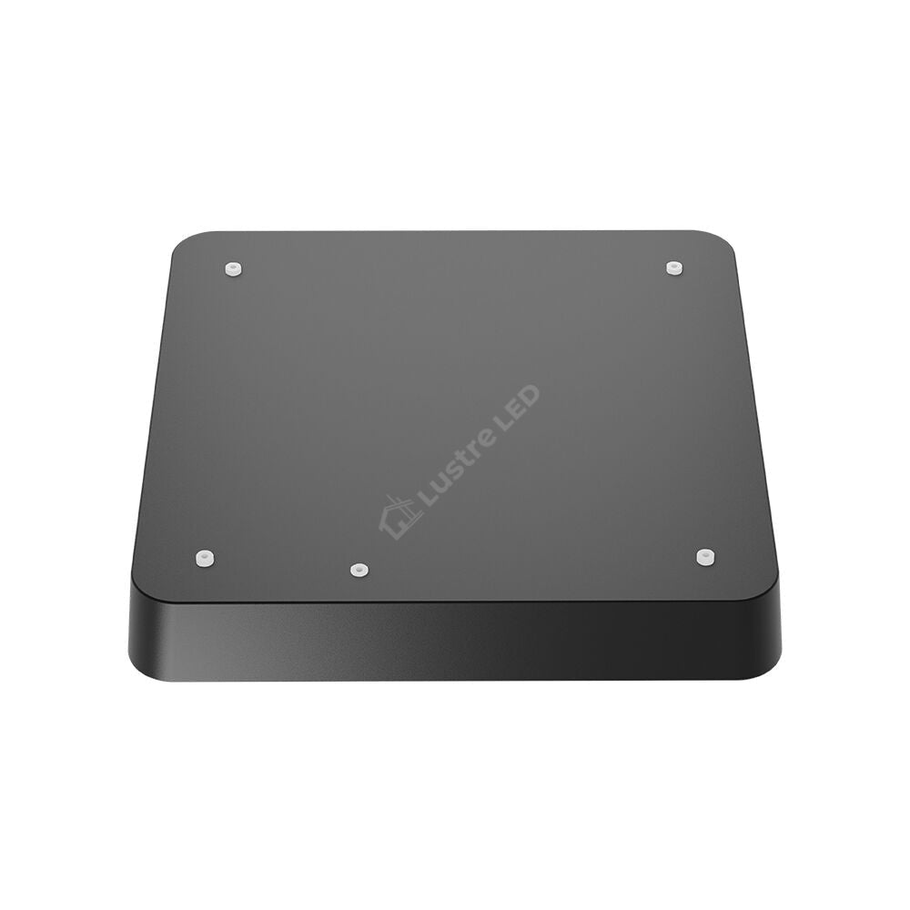 Plafoniera LED Neagra 36W BLADE Patrata Echivalent 400W Dimabila 3 Lumini din Buton