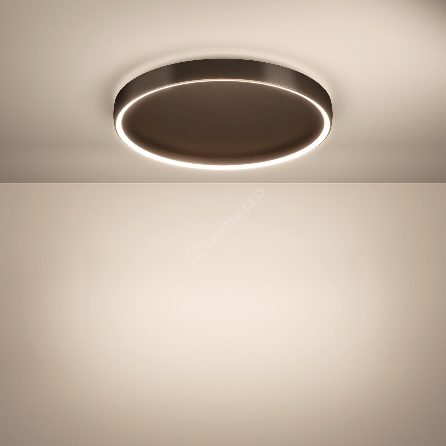 Plafoniera LED Premium Trabuco Black & Brown Echivalent 350W Telecomanda