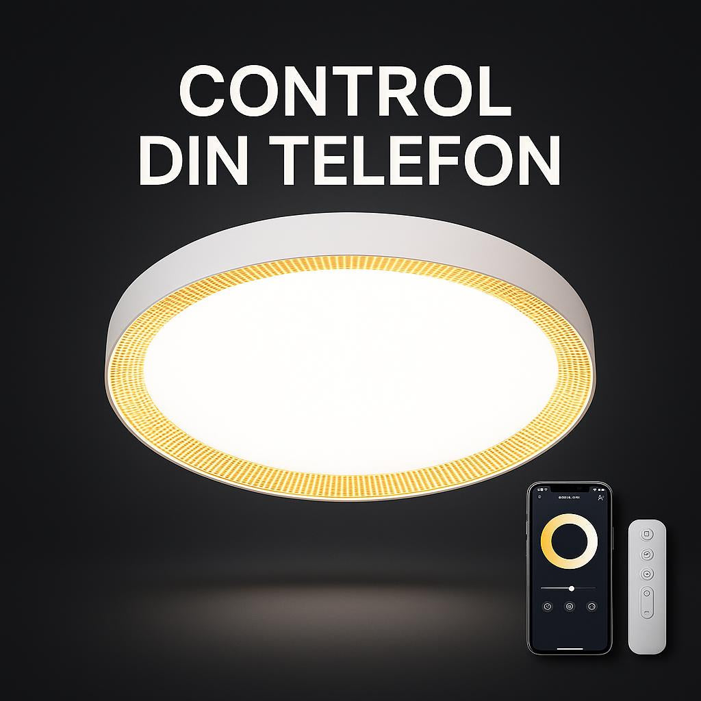Plafoniera LED PULSAR Gold 52,5CM Smart Control Tuya Echivalent 150W