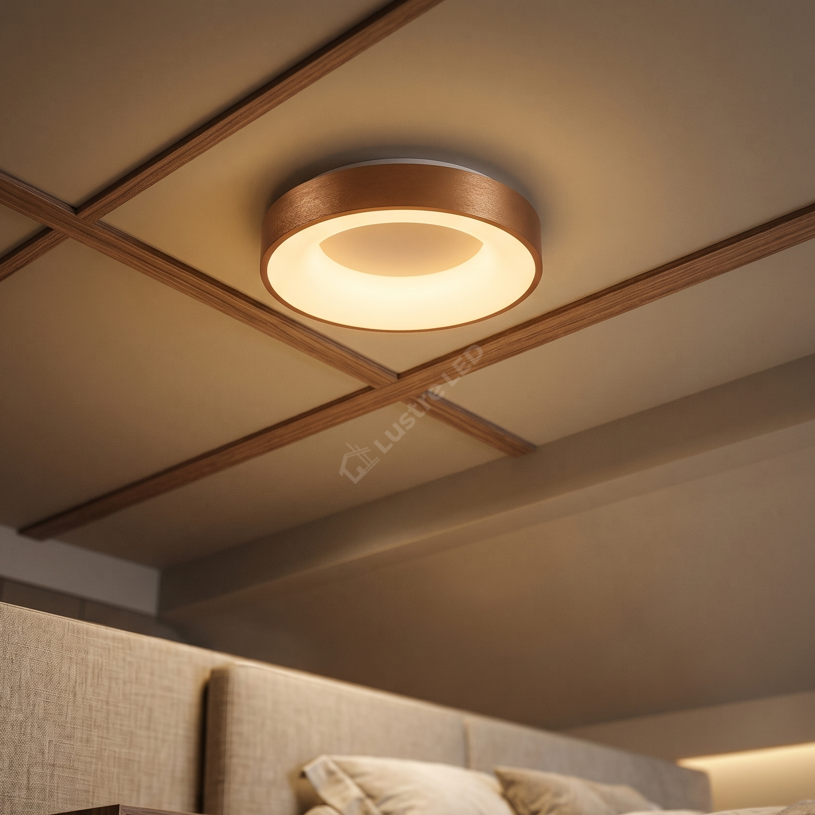 Plafoniera LED 30W Rotunda CALDIA GOLD 30CM Premium