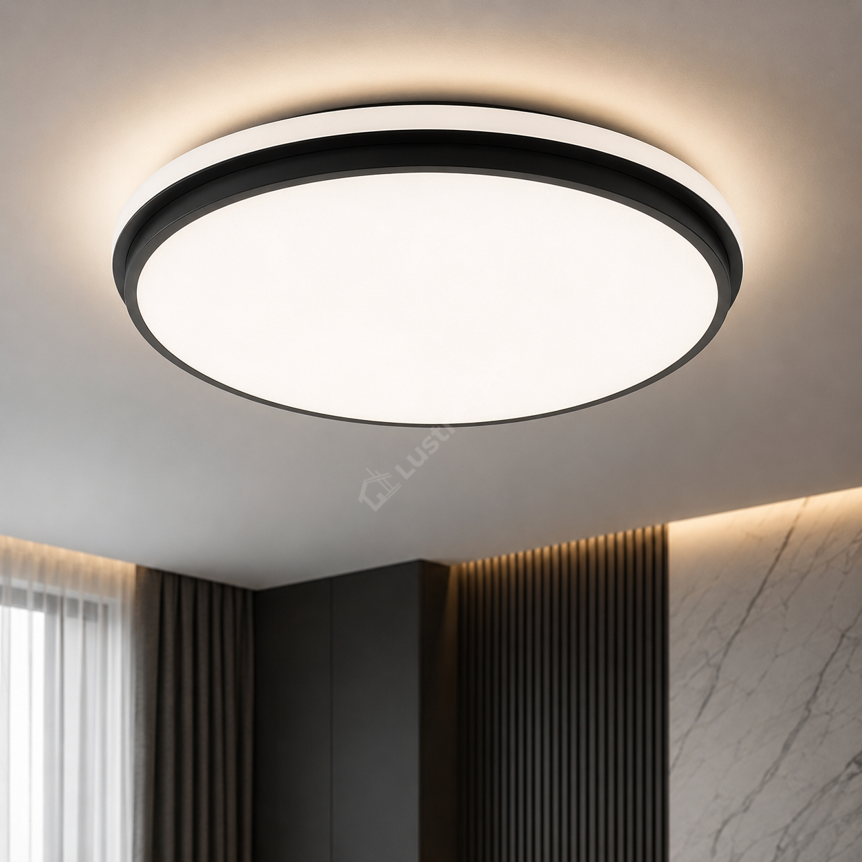 Plafoniera LED TOHT 3 Functii Black 70W 51CM Echivalent 330W